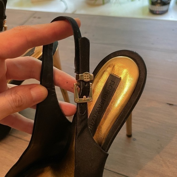 Bcbgmaxazria MA Peyton Peep Toe Platform Sandal Black - Picture 9 of 16